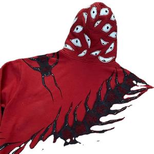 Sudadera con Capucha de Invierno Personalizada, Estilo Urbano, para Hombre, con Cordón, Estampado Hip Hop, Felpa, Anti-Pilling - Product Image 3