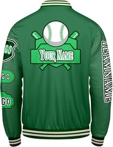 เสื้อแจ็คเก็ตเลตเตอร์แมนผู้ชายสำหรับฤดูหนาว ให้ความอบอุ่น สวมใส่สบาย คอตั้ง โลโก้ด้านหน้า กันลม ระบายอากาศได้ดี แห้งเร็ว คุณภาพสูง เป็นมิตรต่อสิ่งแวดล้อม - Product Image 2