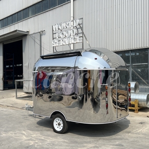 รถเทรลเลอร์ขายอาหารพร้อมอุปกรณ์เคลื่อนที่สองแกนสำหรับเตรียมแซนวิชรถขายเครื่องดื่มรถเข็นขนาด4เมตร - Product Image 5