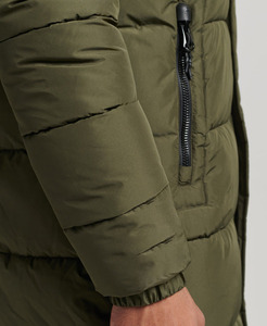 Chaqueta Larga Impermeable para Hombre con Logotipo Personalizado, 100% Poliéster, Cierre de Cremallera, Estilo Vintage, Negra, para Invierno, Cálida, para Clima Frío, Pedido al por Mayor - Product Image 3