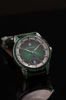 Jam Tangan Mekanis Pria Stainless Steel Buckle Sapphire Alexander Ferros 9081S-06 Otomatis Sport Tahan Air 5BAR 40mm Kulit