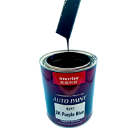 Peinture automobile acrylique métallisée bleu violet B217 2K Haute brillance Haute brillance Revêtement liquide en spray Revêtement plastique