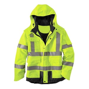 <b>Construction</b> Workwear Winter Warm Reflective Safety Customizable Polyester Safety Reflective Hi Vis <b>Jacket</b> High Visibility - Product Image 1