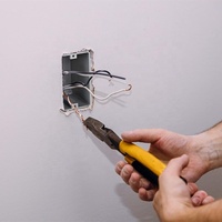Caja de PVC de 22 Cu para un solo interruptor/toma de corriente, nueva, para montaje con clavos, no metálica, nivel de protección IP65