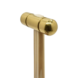 Jipsy Metal Industries Workbench Hardwood Handle Solid Brass Head 4 oz <b>Tool</b> Craft Metalwork DIY - Product Image 5