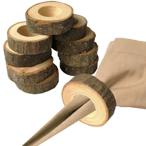 Wholesale Stock on Hand Unfinished Natural <b>Wooden</b> Napkin <b>Rings</b> <b>for</b> Wedding Table Decoration Hand Carved Wood <b>Rings</b> - Product Image 1