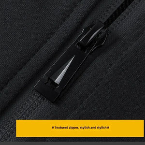 Ensemble de survêtement décontracté pour homme, hiver, uni, à capuche, 100% coton, doublure polaire, respirant, écologique, coupe-vent, vêtements de sport - Product Image 5