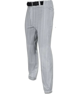Pantalon de baseball long personnalisé pour jeunes, à rayures fines, pour adultes, pour le softball, vente en gros, pantalon de baseball longueur cheville - Product Image 2