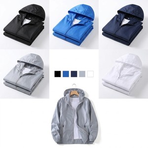 China Bangladesh Factory Price OEM Customized Logo Solid Casual Spring Ice Silk <b>Summer</b> Sun Protection Breathable <b>Men</b> <b>Bomber</b> - Product Image 1