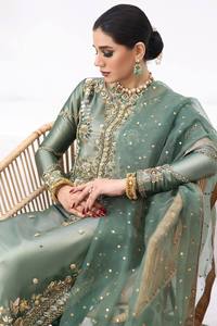 Salwar Kameez Verde Bordado para Mujer, Conjunto de Vestido Tradicional Indio Pakistaní con Dupatta para Fiestas - Product Image 3