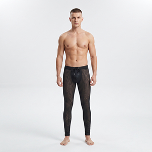 Leggings en maille transparente à séchage rapide pour hommes, 100% polyester, vêtements de plage, leggings transparents pour hommes, taille à cordon de serrage, leggings transparents pour hommes - Product Image 6