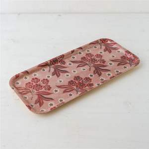 Plateau de service en émail imprimé floral personnalisé, plateau rond pour vanité et organisateur de bijoux, plateau décoratif de qualité supérieure, cadeau de vaisselle de table - Product Image 6