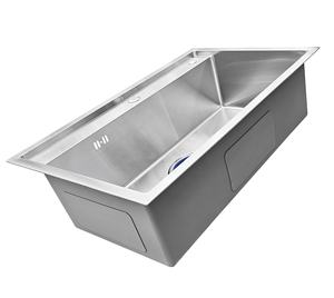 Fregadero de cocina de acero inoxidable 304 con relieve, un solo tazón, superficie cepillada, precio mayorista de fábrica de Vietnam - Product Image 3