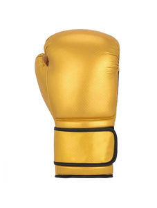 Guantes de Boxeo de Piel Personalizados al por Mayor, de Alta Calidad, Nuevo Estilo, para Entrenamiento de Boxeo, Negros y Dorados - Product Image 3