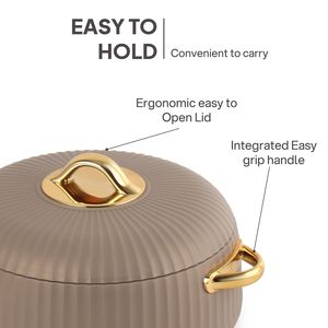 Ensemble de casseroles en acier inoxydable de qualité supérieure avec boîte isotherme Thermosteel, lot de 3 pour salades, currys et riz, idéal pour la maison - Product Image 2