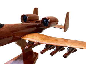Modèle d'avion en bois A-10 Thunderbolt, modèle réduit en bois massif, fabrication artisanale, provenant du Vietnam - Product Image 3