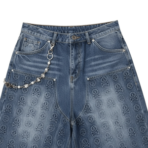 Fabricante de Shorts de Mezclilla con Pedrería de Marca Privada, con Empaque Personalizado y Soluciones OEM - Product Image 3