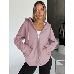 Nouvelle Arrivée – Sweat à Capuche Oversize Femme en Molleton Épais 100% Coton, Épaules Tombantes, Manches Longues, Écologique, Automne/Hiver - Product Image 3