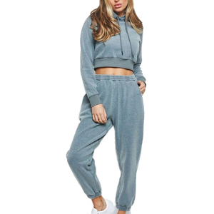 ชุดวอร์มผู้หญิงทรงหลวมแบบสองชิ้น เนื้อผ้านุ่มระบายอากาศได้ดี เหมาะสำหรับใส่ในชีวิตประจำวัน เดินทาง และพักผ่อน - Product Image 2