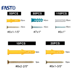 Kit para colgar en la pared de 270 piezas con <span class=keywords><strong>5</strong></span> tamaños de anclajes y tornillos para paneles de yeso-Reemplazo de clavos para colgar imágenes para decoración de hogar/Oficina - Product Image 4