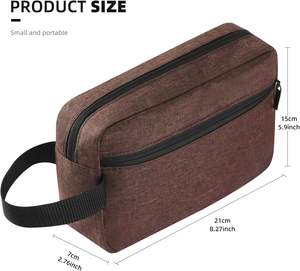 Bolsa de Aseo Personalizada Hecha a Mano de Cuero PU de la Mejor Calidad para Hombres y Mujeres para Viajes, Ideal para Llevar Accesorios - Product Image 2