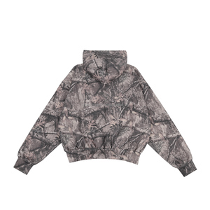 DTG Printing Hoodie 400 500 Gsm Oversized Boxy Heavy <b>Weight</b> Fleece Cotton 100% Customizable Real <b>Tree</b> Camouflage Print Hoodies - Product Image 5