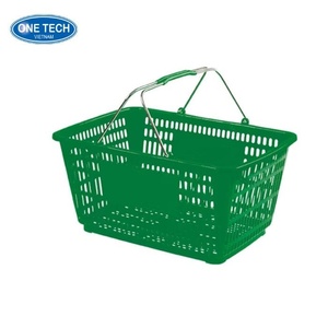 Cesta de compras de plástico con asas de acero inoxidable Vietnam C/O, C/Q, ISO ODM 100 MOQ - Product Image 6