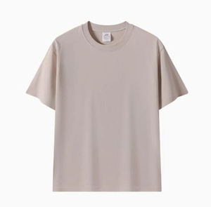 Camiseta de algodón verde sólido para hombre, manga corta, cuello redondo, corte regular, estilo casual, tejido jersey. - Product Image 3