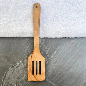 Espátula de Cocina Hecha a Mano de Madera de Acacia |   Utensilios de Cocina de Madera Natural, Cuchara - Product Image 1