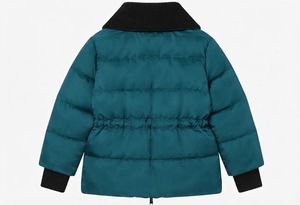 Blouson d'hiver matelassé pour homme, manteau thermique à haute capacité de maintien, coupe-vent décontracté, avec logo personnalisé et bordure en fourrure tendance sur le devant - Product Image 4