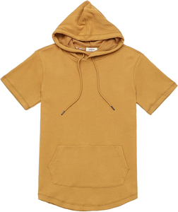 Sudaderas con Capucha de Manga Corta para Hombre, Diseño Premium, Mezcla de Algodón, Nueva Moda, Precio Bajo de Fábrica - Product Image 1