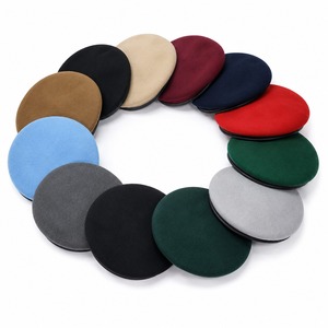 Premium Wool Tactical Beret Uniform Cap Custom Wholesale Breathable Security Guard Service Gear Veteran Style Dress Cap - Product Image 1