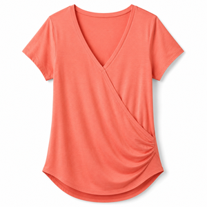 Camisetas de Mujer de Estilo Lujoso a la Moda 2026, 100% Algodón, Talla Grande, Estilo Casual, Cortas, con Estampado - Product Image 1