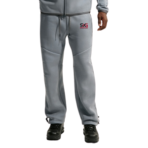 <b>Men's</b> Gray <b>Fleece</b> Jogger <b>Pants</b> Drawstring Casual Trousers Elastic Waist Straight Leg Sweatpants - Product Image 2