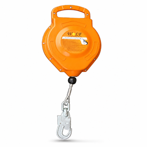 Cuerda de Seguridad Autorretráctil CE SRL-6 con Gancho Giratorio de Aleación de Aluminio, 6M, Certificación EN360, Eslinga de Nailon/Cable, Capacidad de 100kg - Product Image 4