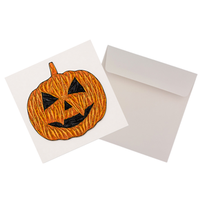 Carte de vœux artisanale en quilling de citrouille Jack O'Lantern pour Halloween, carte cadeau, vente en gros, fabricant de papier OEM/ODM - Product Image 5
