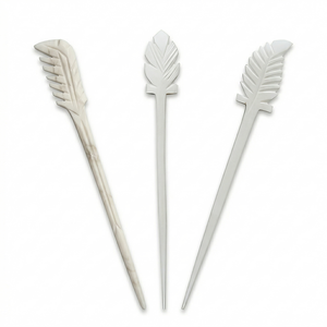 Épingles/cheveuriers et bâtons à cheveux en os de buffle naturel – Style animal fait main écologique pour des chignons et torsades sécurisés |   FAIZA CRAFT - Product Image 1