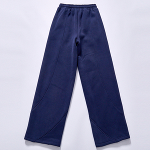 Pantalon de survêtement fuselé en molleton épais 400 GSM de haute qualité pour homme, taille basse, devant plat, style baggy, pour entraînement, look sportif hip-hop - Product Image 1