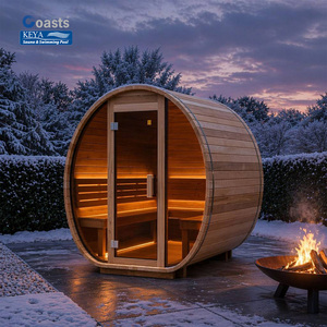 Sauna extérieur en cèdre rouge pour Airbnb, à haut rendement financier, homologué ETL, avec contrôle numérique intelligent Wi-Fi, pour la relaxation en extérieur - Product Image 1