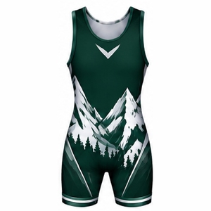 Stretch <b>Wrestling</b> <b>Singlets</b> for Men Youth Custom Sublimated Competition Team Athletic Sports Uniforms Wholesale - Product Image 2