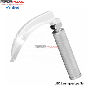 Laringoscopio Manual de 4 Palas de Acero Inoxidable Macintosh Estándar para Examen Veterinario, Manejo de las Vías Respiratorias de Animales, Intubación SIGAL MEDCO - Product Image 4