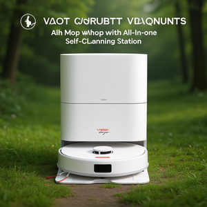 Robot Vacuum and <b>Mop</b> with All-In-One Self-<b>Cleaning</b> Station - Product Image 3