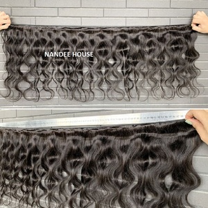 Unprocessed Virgin Natural Soft Touching Straight Wavy Afro Cuticle Aligned Vietnamese Burmese Human Hair Extensions Raw Burmese - Product Image 2