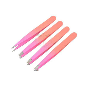 Juego de Pinzas para Cejas Profesionales de 3 Piezas con Logotipo Personalizado, Punta Inclinada y Recta, Pinzas de Acero Inoxidable - Product Image 5