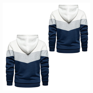 Sweat-shirts à capuche multi-panneaux personnalisables pour hommes, coupe classique, chauds pour l'automne et l'hiver, pour l'entraînement et le fitness - Product Image 4