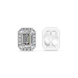 Boucles d'oreilles en argent 925 avec diamant de laboratoire certifié IGI, RJC ODM OEM, bijoux fins éthiques, plaqué rhodium, cadeau d'anniversaire de mariage EA501732 - Product Image 3