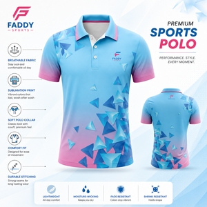 Camiseta Deportiva Polo Sublimada con Logotipo Personalizado, de Secado Rápido y Transpirable, Uniforme para Equipos de Golf y Tenis, Camiseta Atlética para Hombre, Venta al Por Mayor - Product Image 5