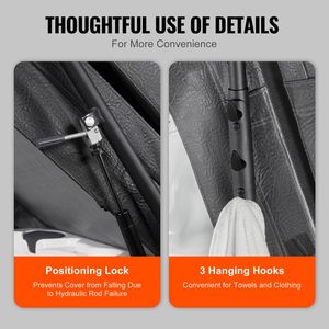 Sollevatore Idraulico Regolabile 69-96.5 pollici per Coperture Vasche Idromassaggio e Piscine, Installabile su Entrambi i Lati (Parte Superiore) - Product Image 2