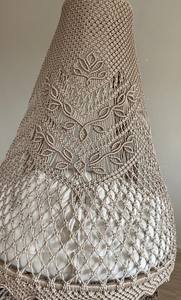 Brown Cotton Macrame Swing, Hanging <b>Chair</b>, Hängesessel, Swing <b>Chair</b>, Macrame <b>Rocking</b> Swing - Product Image 2