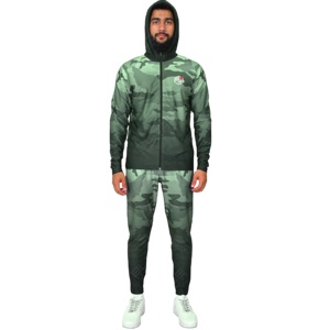 Survêtements deux pièces unisexe personnalisé Ensembles de jogging léger, respirant et sans couture Pantalons cargo Survêtements Pantalons de survêtement à capuche personnalisés - Product Image 1
